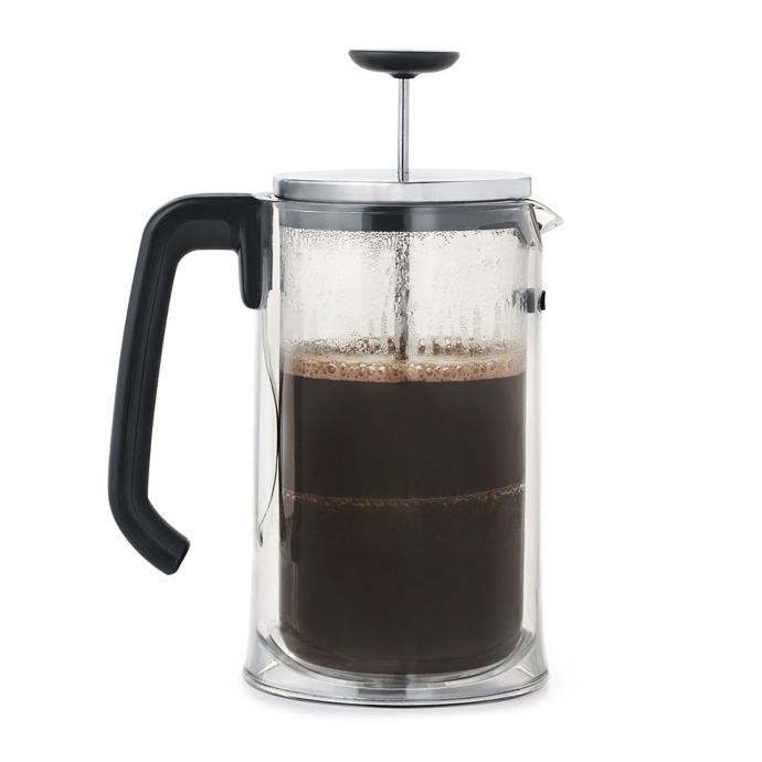 OXO French Press Coffee Maker Brew and Serve Glass Carafe 8 Cup 
