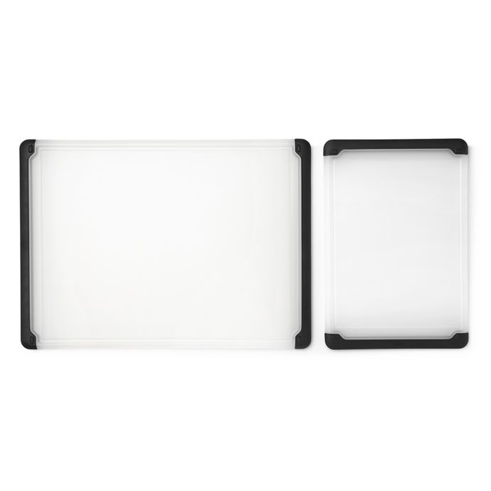 OXO Good Grips 2-piece Cutting Board Set Reversible Non Slip Edge Check  DESCRIPT for sale online