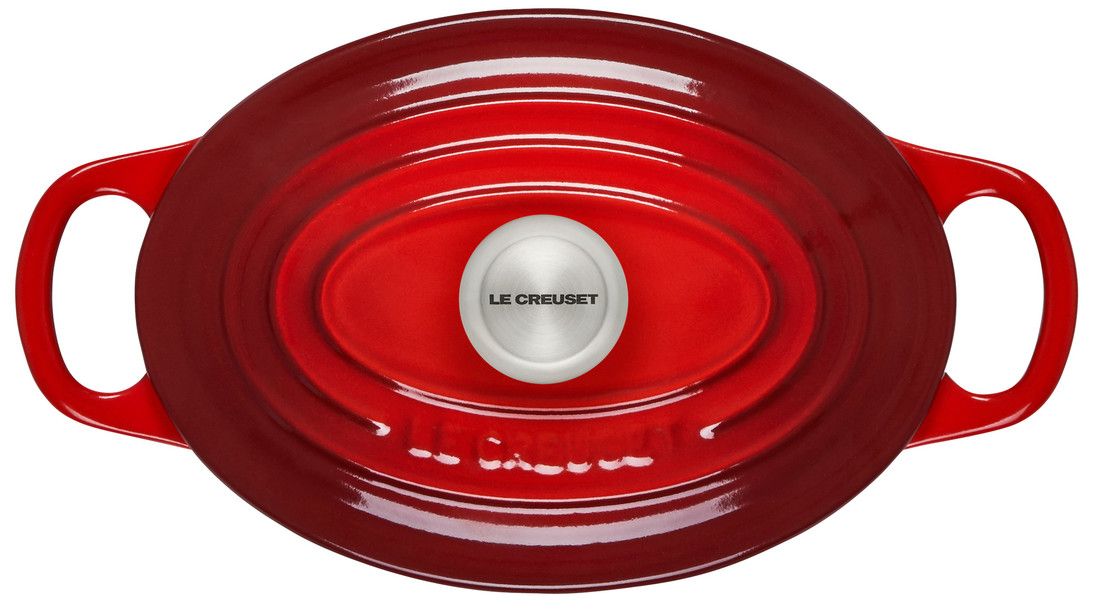 Le Creuset Enameled Cast Iron Signature Round Dutch Oven, 5.5 qt., Cerise