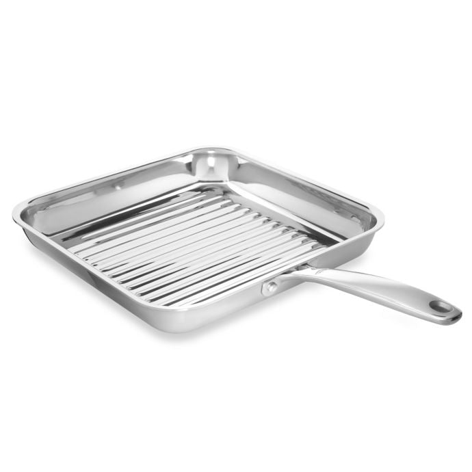 OXO Good Grips Tri-Ply Pro 11-Inch Stainless Steel Square Grill Pan -  Winestuff