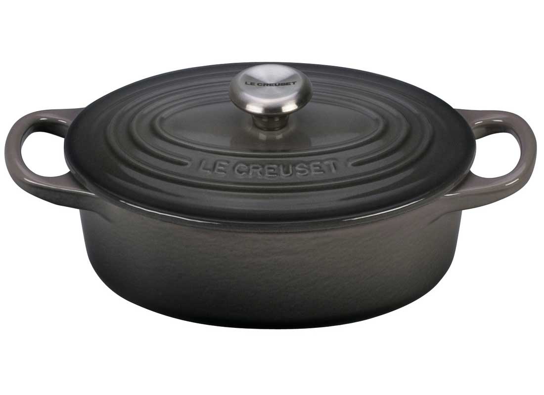 Le Creuset Signature 5 Quart Oval Enameled Cast Iron Dutch Oven - Deep -  Winestuff