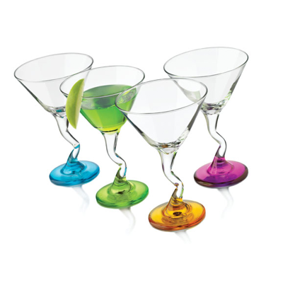 Luminarc FBA_J6576 Barcraft Coupe Cocktail (Set of 4), 5.5 oz,  Clear, Martini: Mixed Drinkware Sets