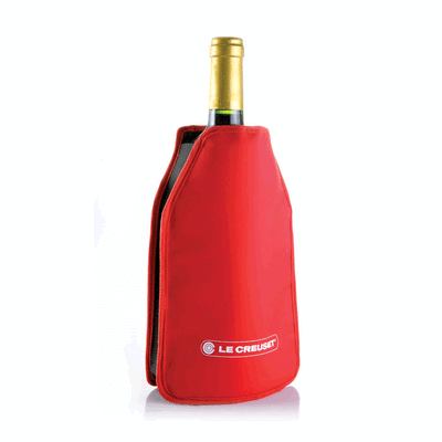 Le Creuset / Srcewpull Wine Cooler Sleeve- Red - Winestuff
