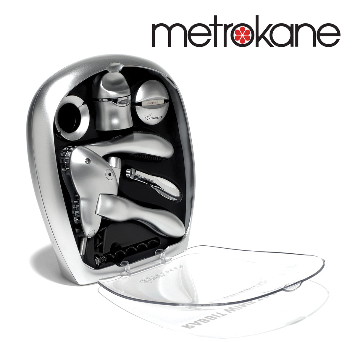 Metrokane Rabbit Tool Kit - Silver - Winestuff