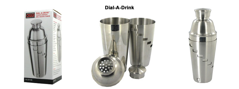 Oggi Dial A Drink S/S 1-Liter Cocktail Shaker - Winestuff