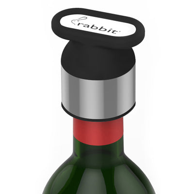 Black Wine Vacuum Pump Bottle Stopper Cork Sealer Airtight Beer